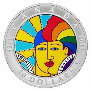 Equality – 2019 $10 1/2 Oz Fine Silver Coin – Royal Canadian