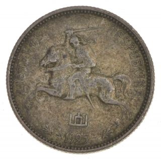 Roughly Size Of Quarter - 1925 Lithuania 2 Litu - World Silver Coin 249