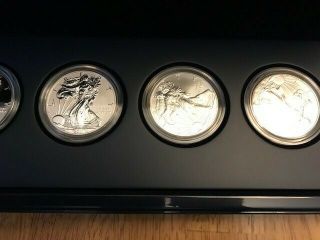 2011 American Silver Eagle 25th Anniversary 5 - Coin Set