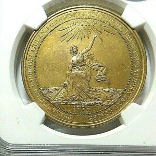 1876 - Us Centennial " Official Medal " Hk - 22 - Ngc Ms - 62 -