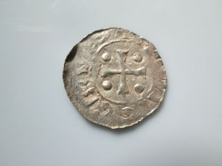 Netherlands 11 century silver denar,  Croningen,  b.  Bernold 1040 - 54,  Dbg.  559 2