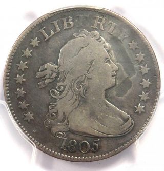 1805 Draped Bust Quarter 25c - Certified Pcgs Fine Details - Rare Coin