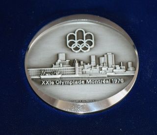 CANADA 1976 Montreal Olympic Games Official Silver Medal Medallion by HUGUENIN 4