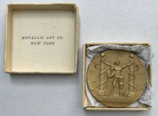 1939 Czechoslovakia Shall Be Again Medal,  Ny World’s Fair,  Maco Bronze 38mm