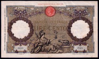 Italy,  100 Lire,  1931 - 1937