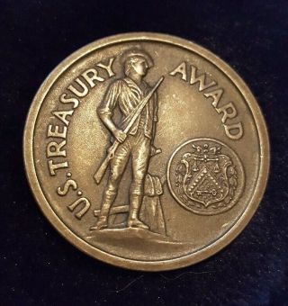 U.  S.  Treasury Award For Patriotic Service 1941–1945 War Finance Silver