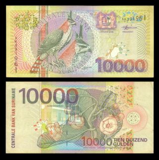 Suriname 10000 Gulden P - 153 2000 Aunc