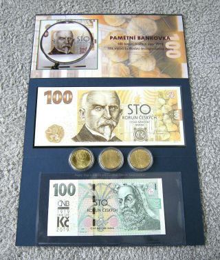 2.  100 Korun 2019 - Alois Rasin - First Czech Commemorative Banknote,  Unc
