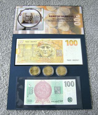 2.  100 Korun 2019 - Alois Rasin - First Czech Commemorative Banknote,  UNC 2