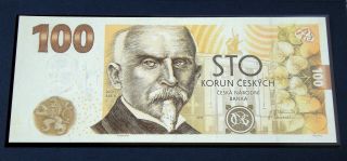 2.  100 Korun 2019 - Alois Rasin - First Czech Commemorative Banknote,  UNC 3
