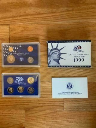 1999 S Us Proof 9 Coin Set