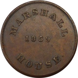 Alexandria,  Virginia - 1859 Marshall House Pre Civil War Store Card