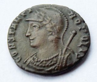 Ae4.  330 - 331 Ad.  Constantine The Great Constantinopolis Commemorative Coin