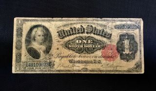 1891 Dollar Bank Note Martha Washington