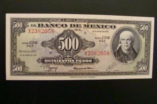 Mexico 500 Pesos 1978 Crisp Unc