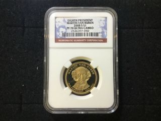 2008 - S Martin Van Buren Presidential Dollar Ngc Certified Pr70 Ultra Cameo 448