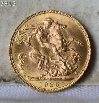 1925 Great Britain Gold Sovereign Coin " Bu " S/h After 1st Item