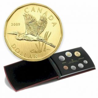 2009 Canada Specimen Coin Set - Includes Rare Great Blue Heron Dollar Coin