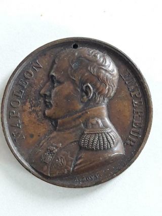 France French Bronze Medal Plaque Napoleon Bonaparte - Memorial De St.  Helene
