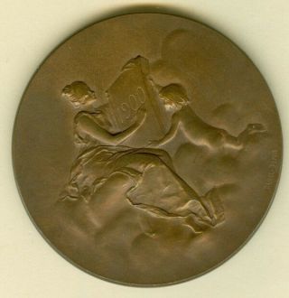 1900 French Medal Issued To Commemorate The Paris,  By Daniel Dupuis / M59