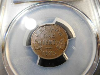 R26 Canada 1925 Small Cent PCGS AU - 58 Key Date 2