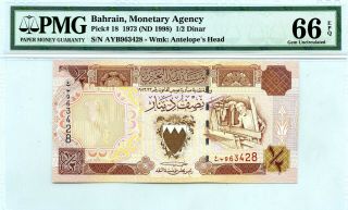 Bahrain 1/2 Dinar 1973 Nd 1998 Monetary Agency Cem Unc Pick 18 Value $66