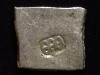 ANCIENT INDIA,  Mauryan,  c.  200 BC,  silver punchmark,  GH 566, 2