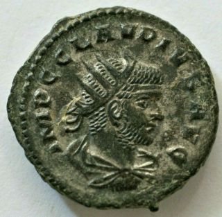 Claudius Ii Ae Antoninianus.  268 - 270 Ad 3.  41gr;20mm.  Imp Clavdivs Avg,  Radiate,