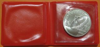1979 SINGAPORE $10.  00 Silver Coin BU Cond.  Commincations Satellites. 2