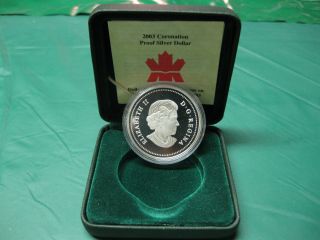 2003 50th Anniversary Coronation of Queen Elizabeth II Canadian Silver Dollar 2