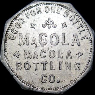 Macon Georgia Good For Token Macola Bottling One Bottle Good Luck Swastika