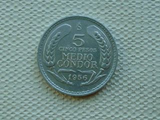 Chile 5 Pesos 1956