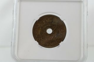 1956 Rhodesia and Nyasaland One Penny NGC MS 64 BN 4