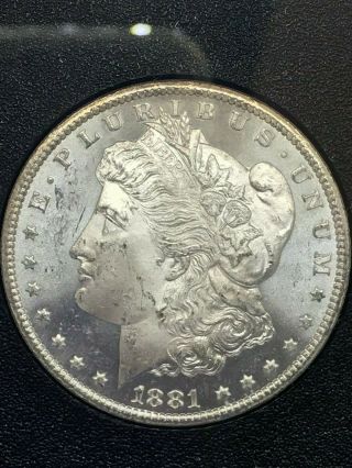 1881 Cc Uncirculated Morgan Silver Dollar With And Packaging.  Bu