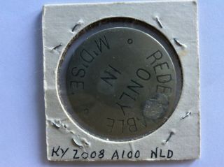 Mud River Coal Coke and Iron Co.  KY (Muhlenberg Co) $1.  00 Scrip Token R - 10 3