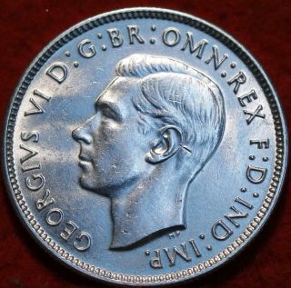 Uncirculated 1943 - S Australia 1 Florin Silver Foreign Coin