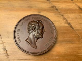 1863 Emancipation Abraham Lincoln Barber Bronze Medal