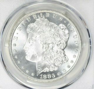 1883 - CC Morgan Silver Dollar,  PCGS MS 65,  & CAC Approved. 3
