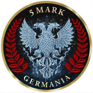 Germania 2019 5 Mark Germania Space X - ICE 1oz Silver Coin № 82 2