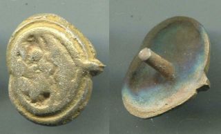 (16116) Sogdian Or Early Islamic Bronze Belt Decoration From Chach Oasis