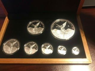 2016 Mexico Silver Libertad Magnificent 7 Coin Proof Set w/COA 50,  mintage 250 4
