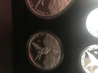 2016 Mexico Silver Libertad Magnificent 7 Coin Proof Set w/COA 50,  mintage 250 6