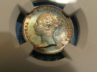 1838 Great Britain 4p (groat) Beautifully Toned Ngc Ms66