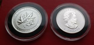 2015 Canada 1.  5 Oz Silver $8 Superleaf (bu/unc/maple Leaf)