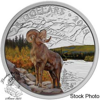 Canada 2015 $20 Bighorn Sheep Silver Coin