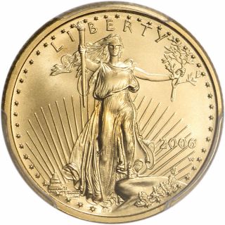 2006 - W American Gold Eagle 1/4 oz $10 - Burnished - PCGS MS69 3