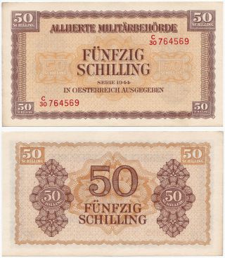 Austria,  50 Schilling 1944,  Pick 109,  Xf