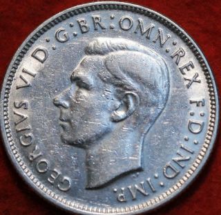 Uncirculated 1942 Australia 1 Florin Silver Foreign Coin
