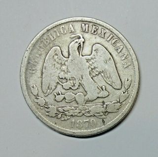 Mexico Silver 50 Cent 1870.  0.  903 Silver
