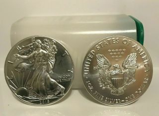 One Uncirc Roll Of 20 - - 2016 American Eagles 1 Oz Silver Coins.  No Spots